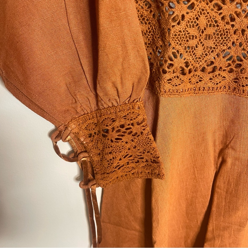 NWT Eddy Mary Linen Maxi Dress - Picture 11 of 14